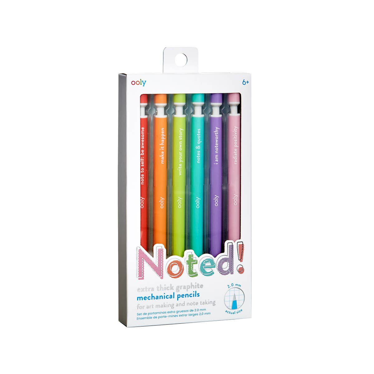 Noted!: Extra Thick Graphite Mechanical Pencils (Set of 6)