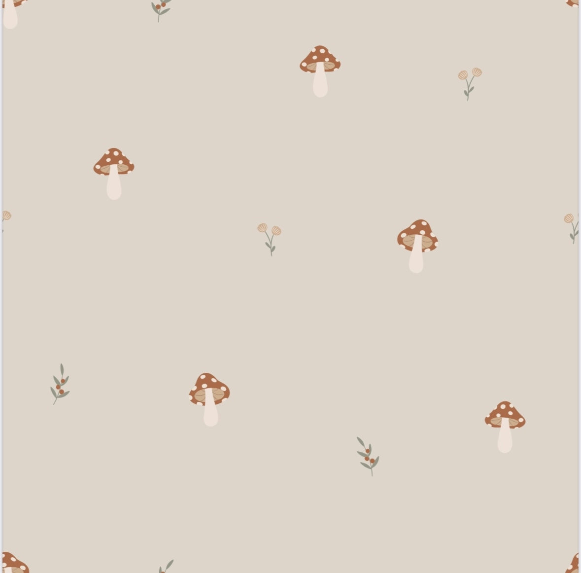 Mushroom | Bamboo Toddler Short Set