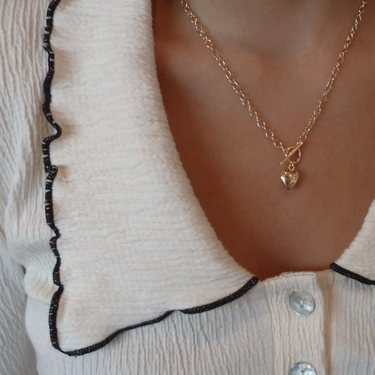 Puff Heart Necklace