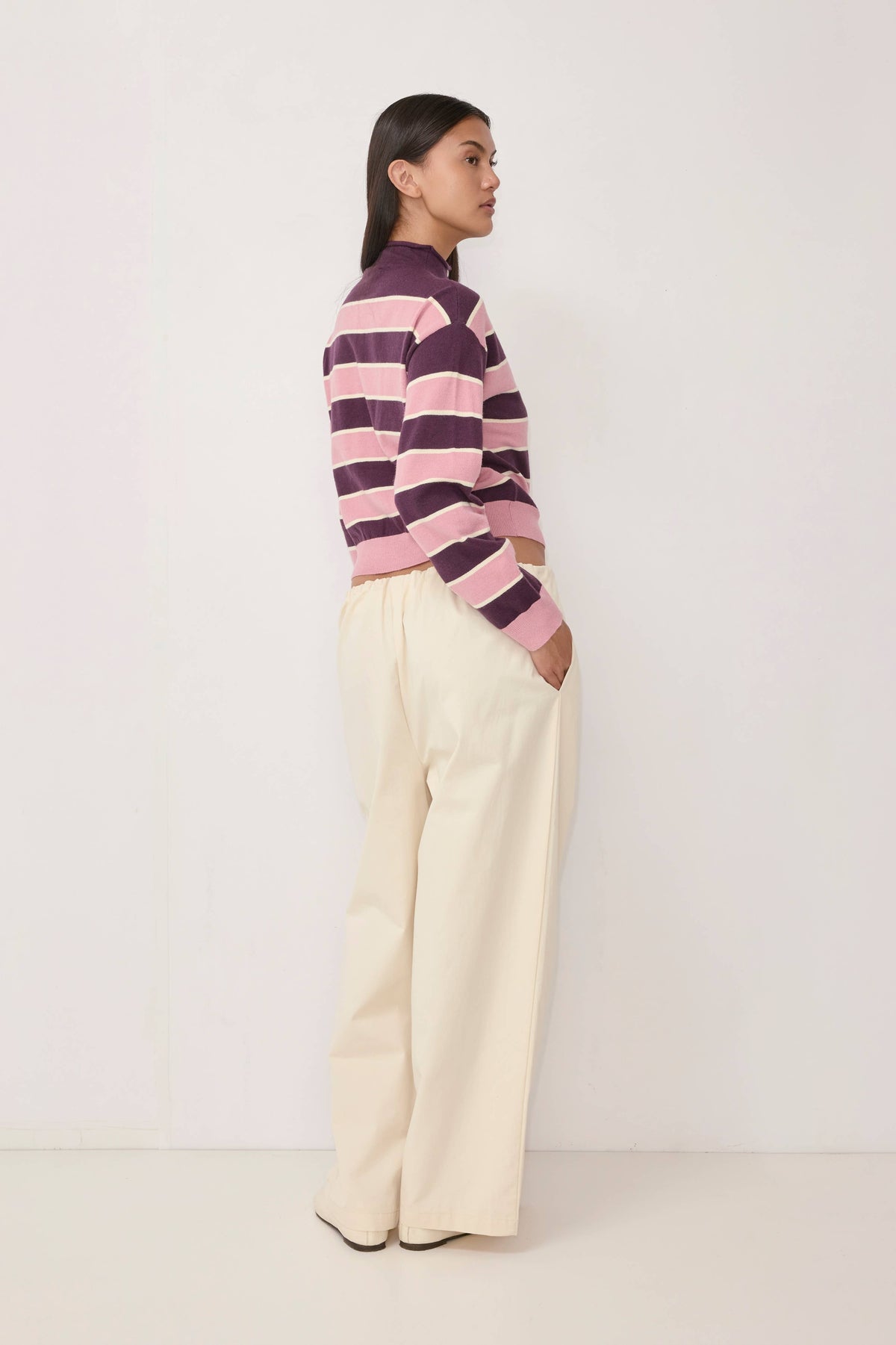 Mauve Claude Cardigan