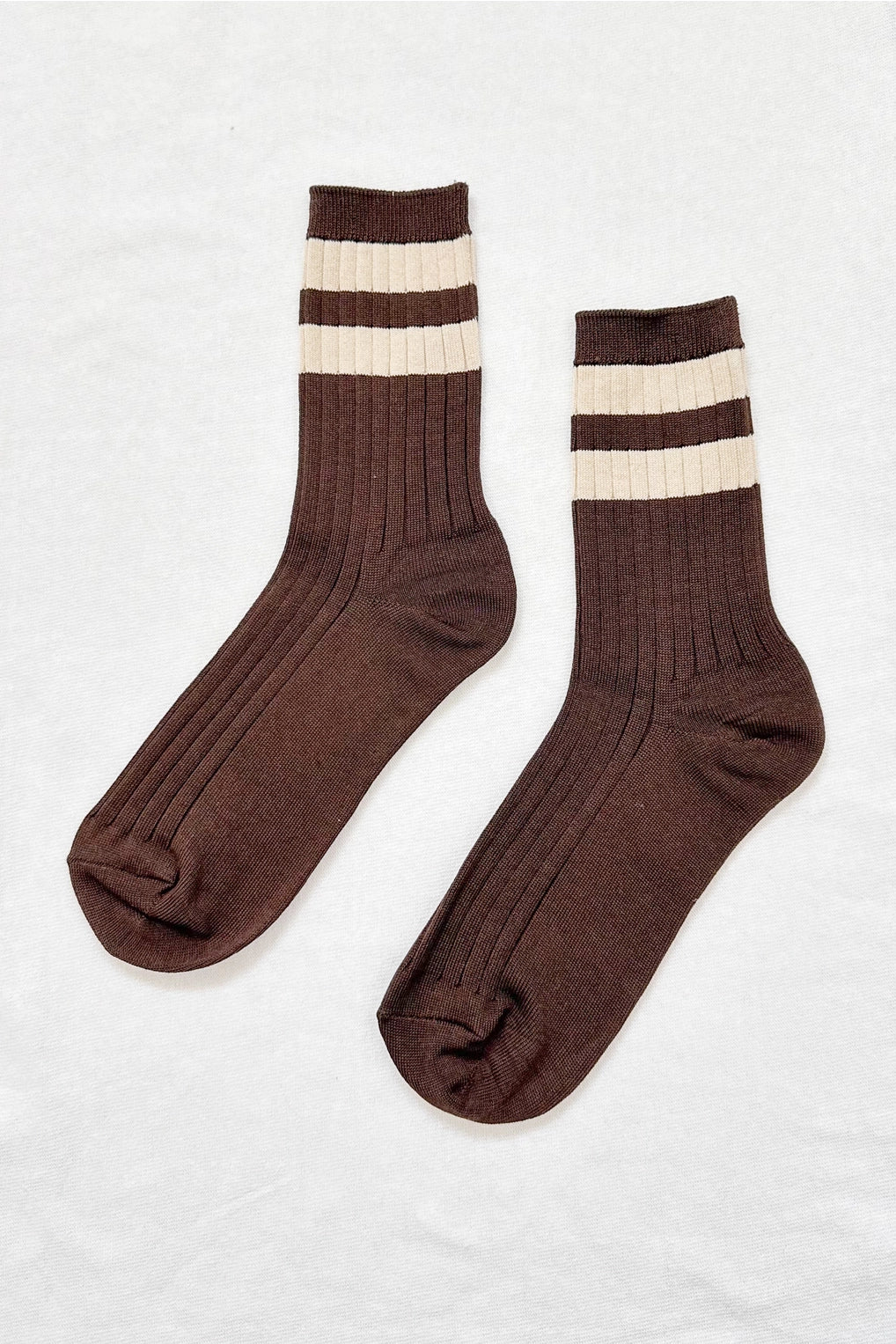 Her Socks - Varsity (Espresso)