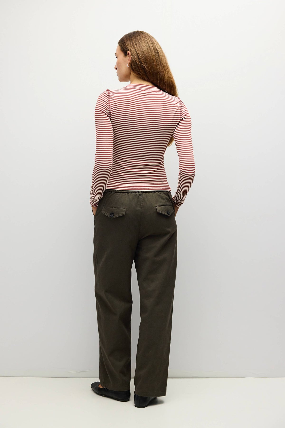 Clay Striped Perry Top