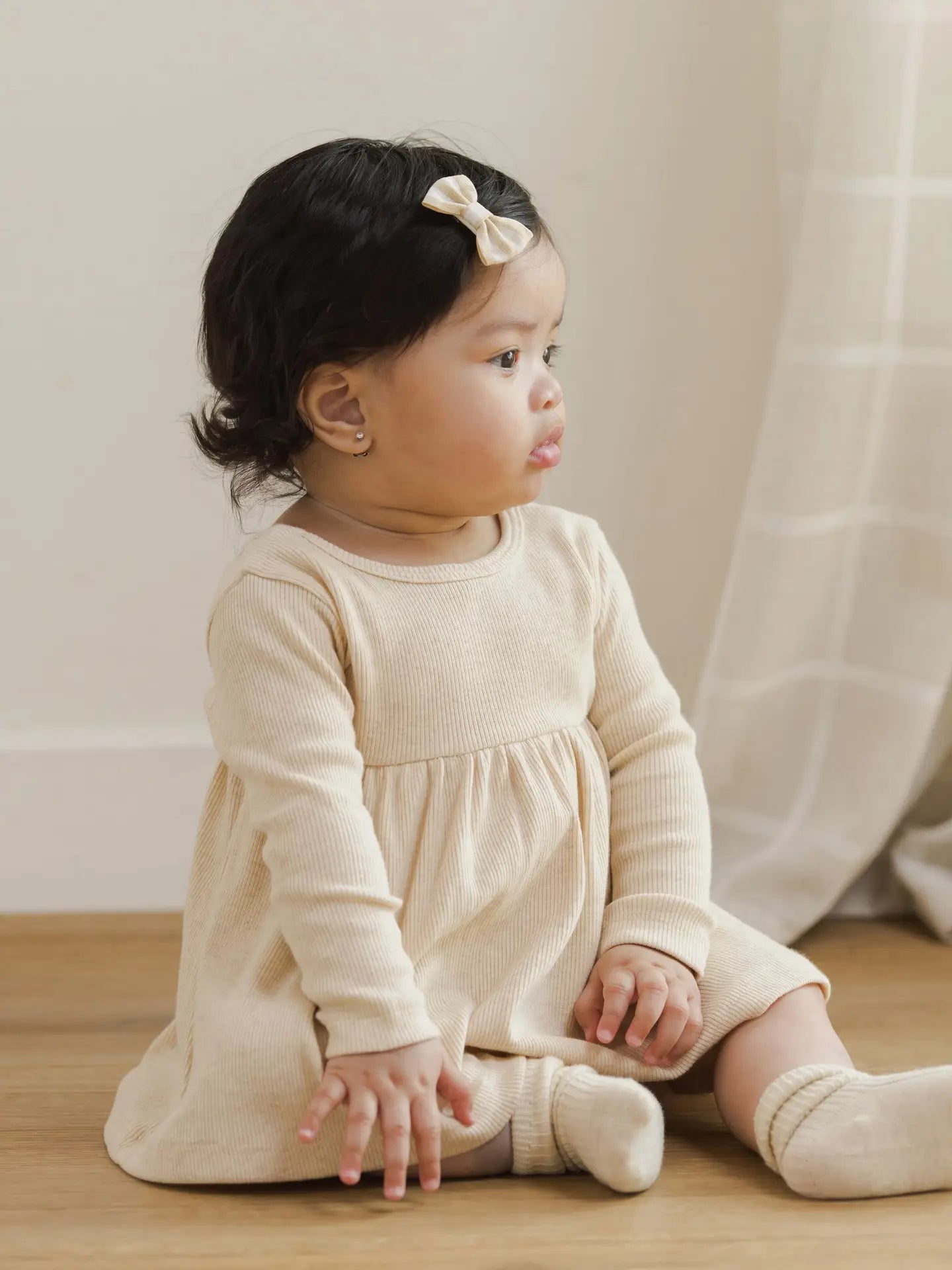 Melange Socks || Oatmeal, Rose