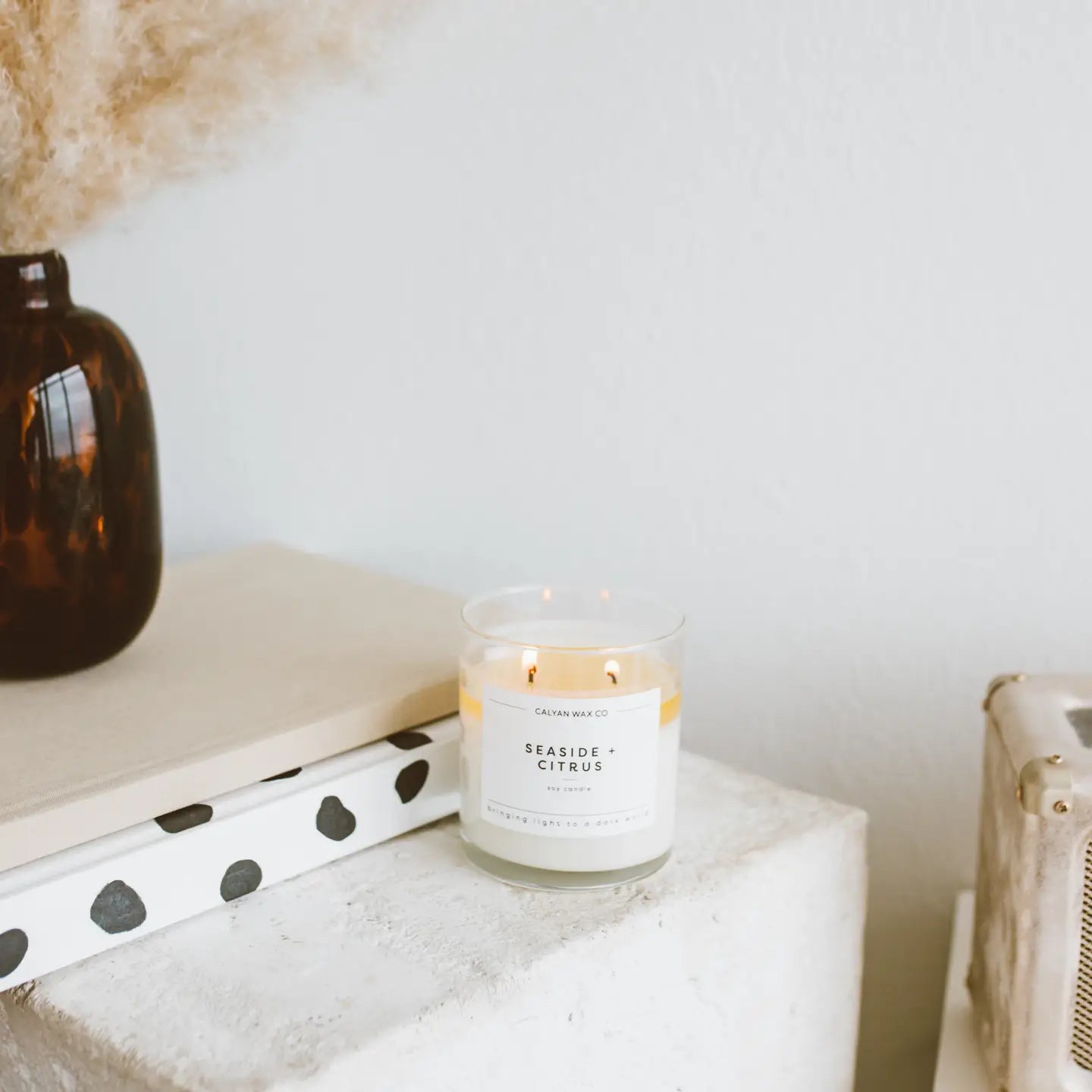 Seaside + Citrus - Glass Tumbler Soy Candle