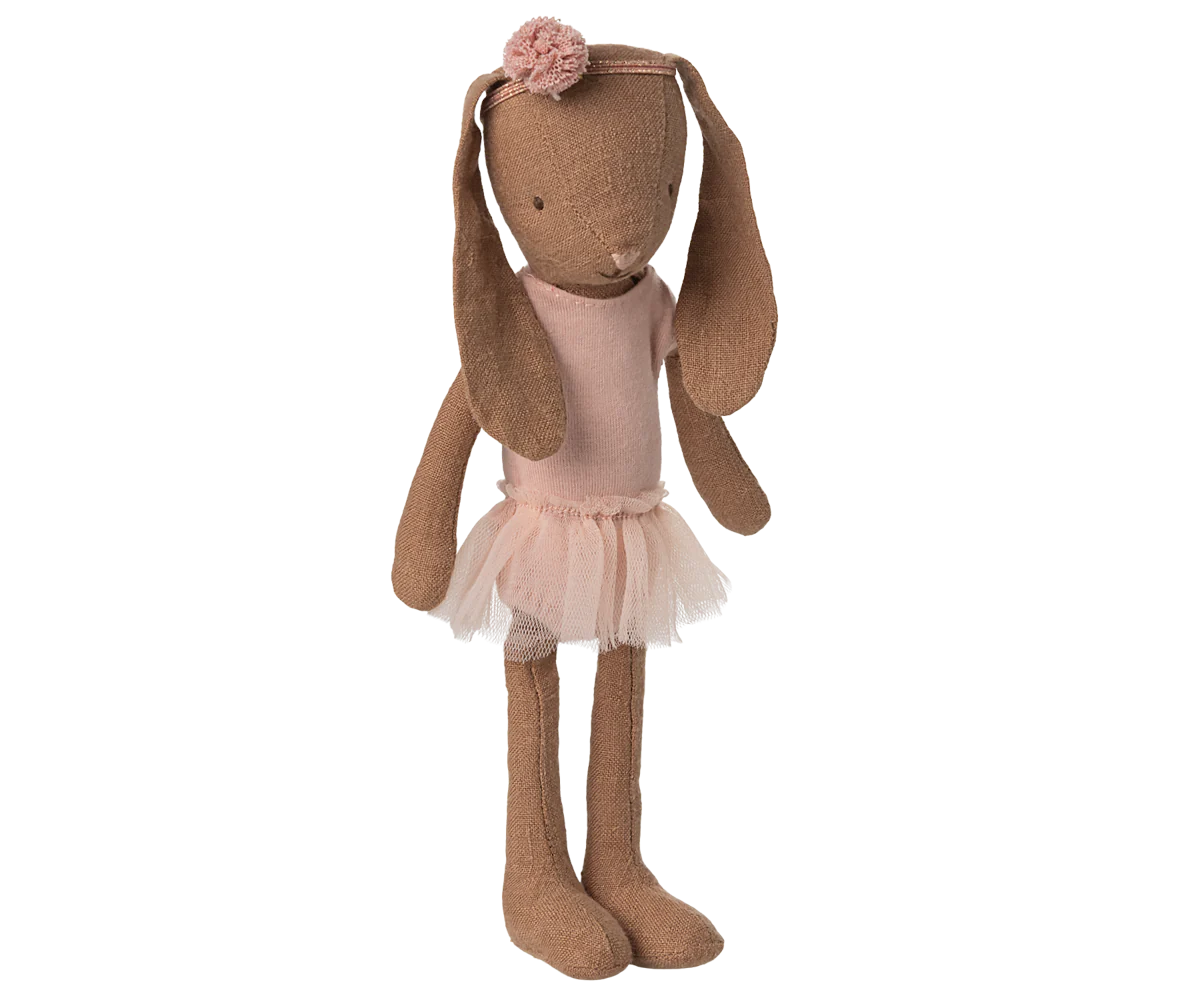 PRE-ORDER Bunny size 1, Chocolate brown - Ballet suit and skirt rose (ships in May)