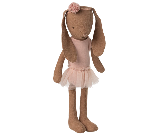 PRE-ORDER Bunny size 1, Chocolate brown - Ballet suit and skirt rose (ships in May)