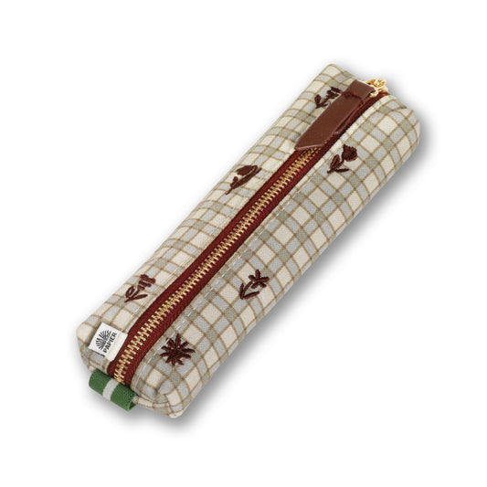 Elastic Pen Pouch - Garden Grid