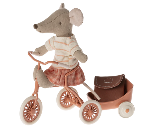 Tricycle Mouse, Big Sister - Coral