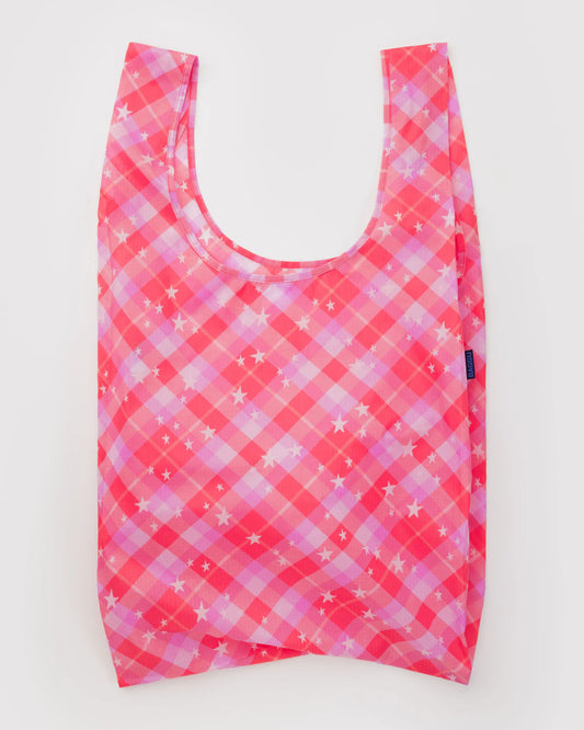 Big Baggu (Pink Star Plaid)