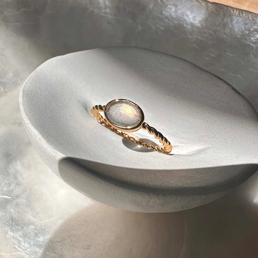 Nebula Labradorite Ring