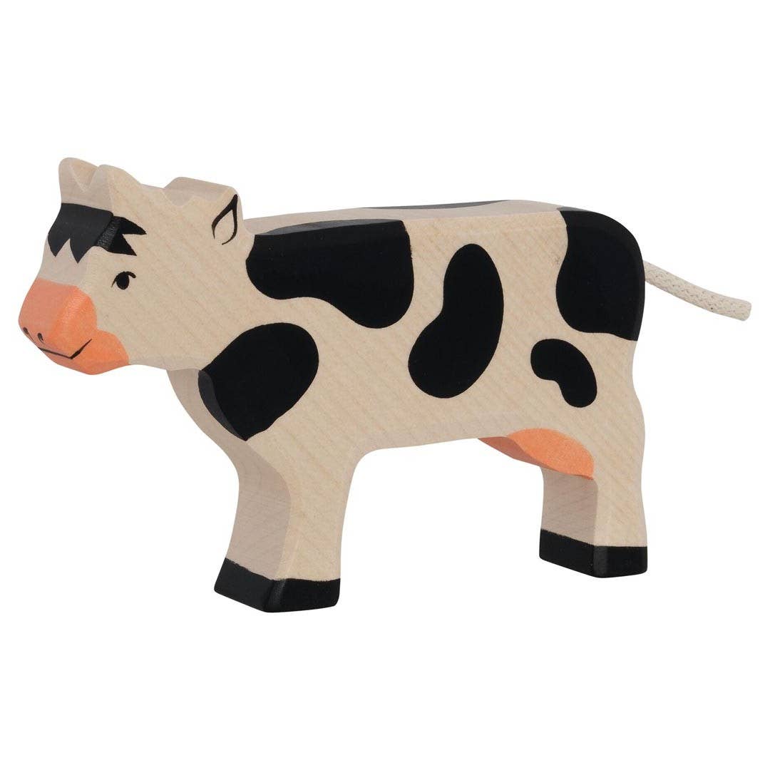 Wooden Handcrafted Cow