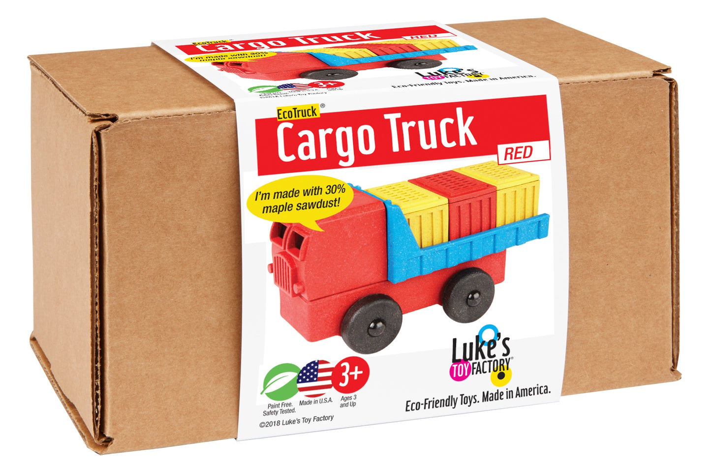 Cargo Truck Toy Red Puzzle Toy