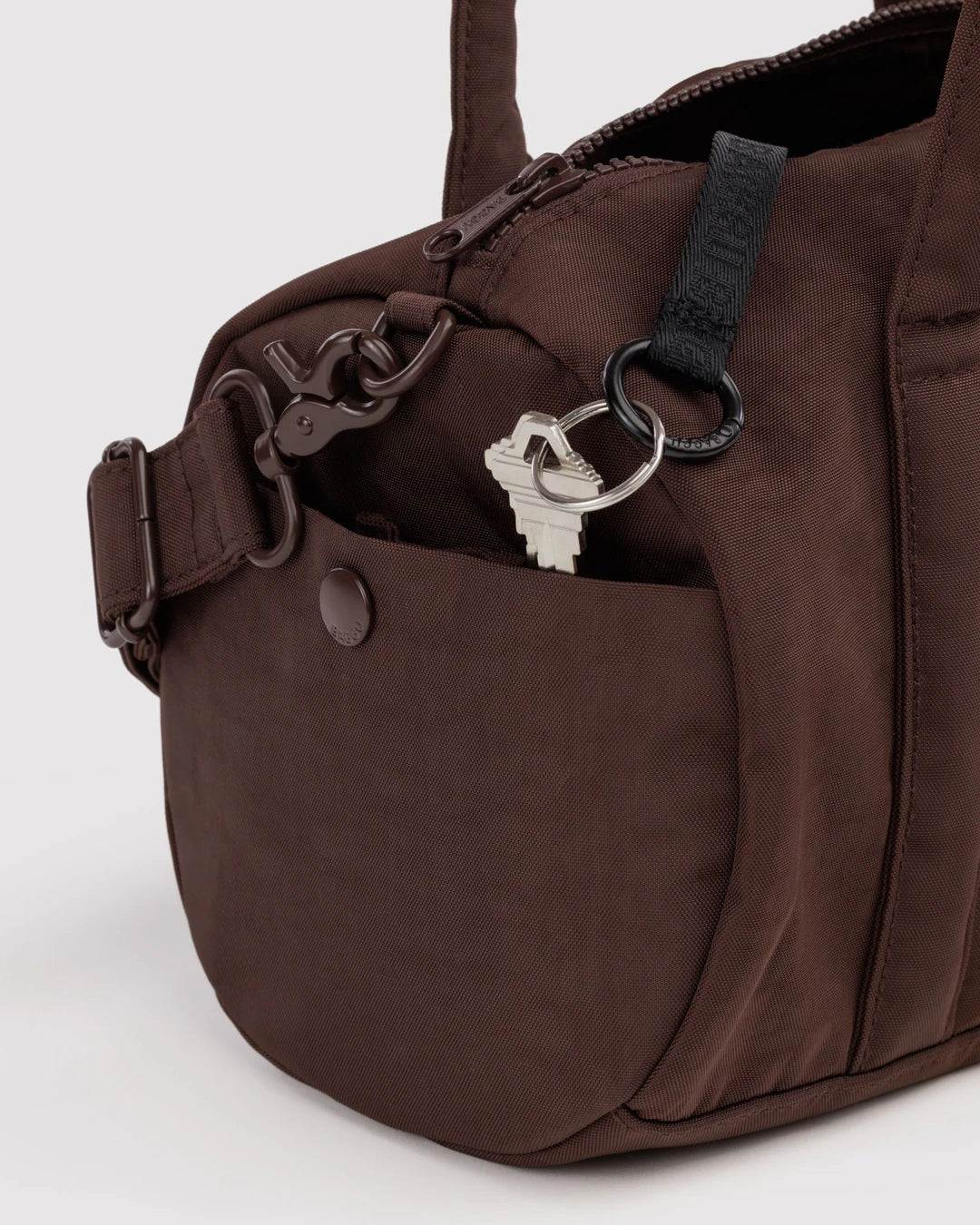 Coffee Nylon Duffle Bag