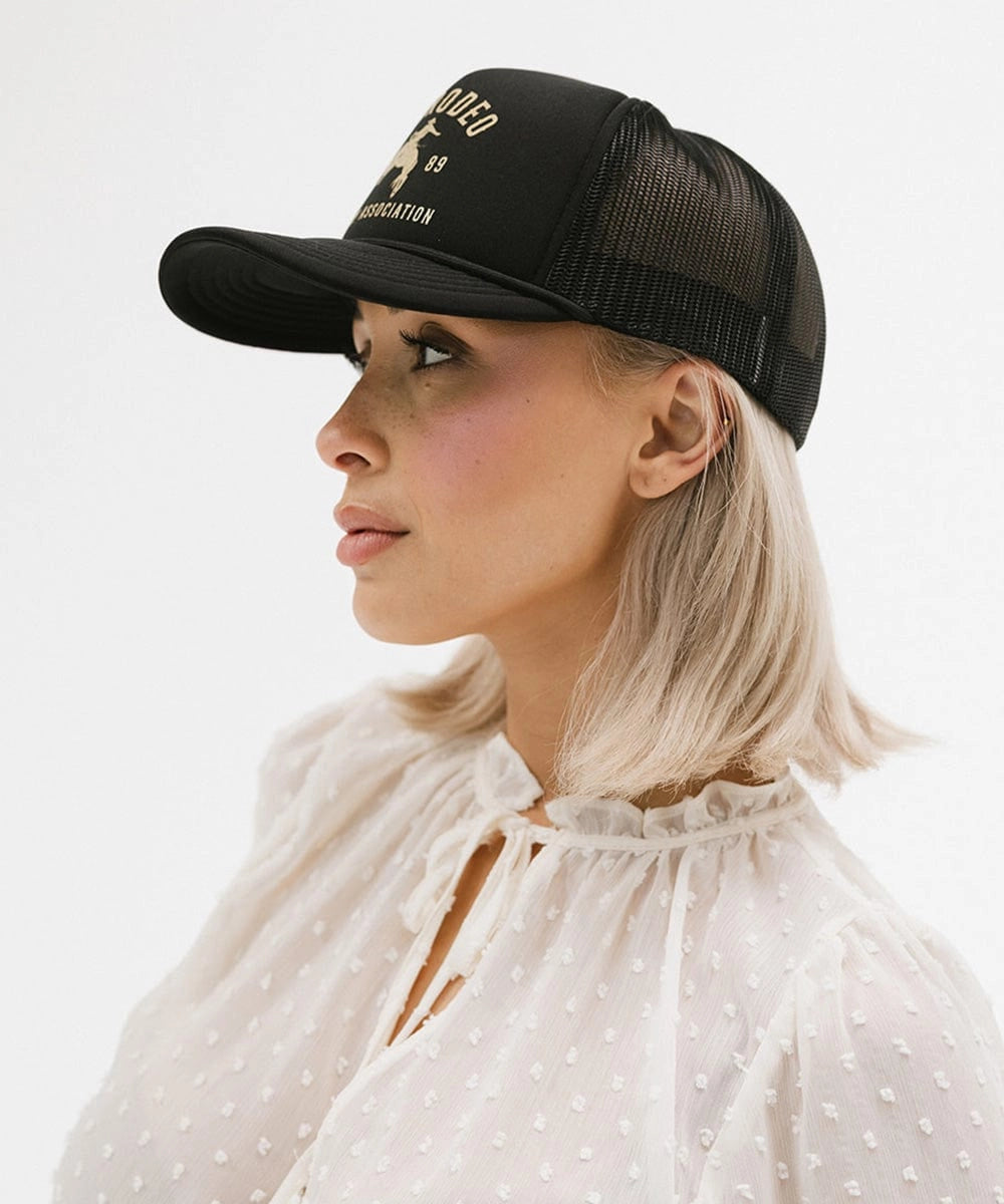 Gigi Rodeo Trucker Hat - Black