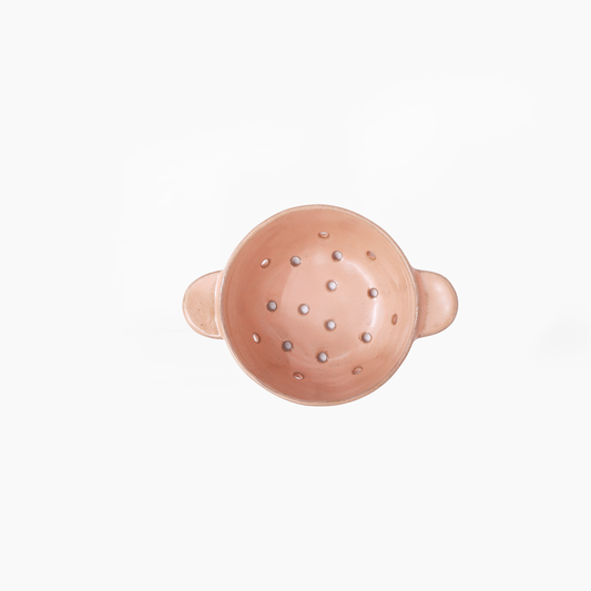 Pink Ceramic Berry Bowl