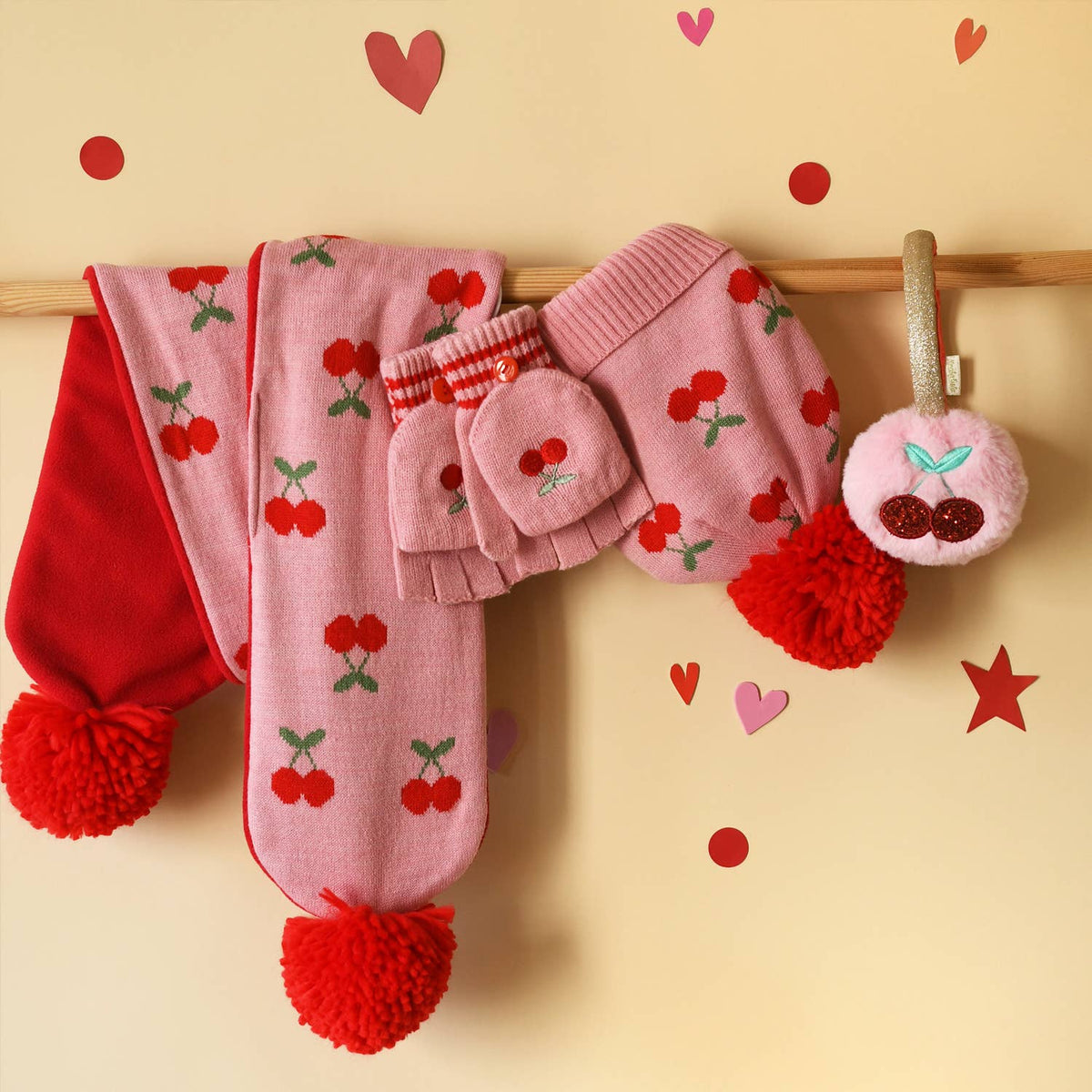 Cheerful Cherry Earmuffs