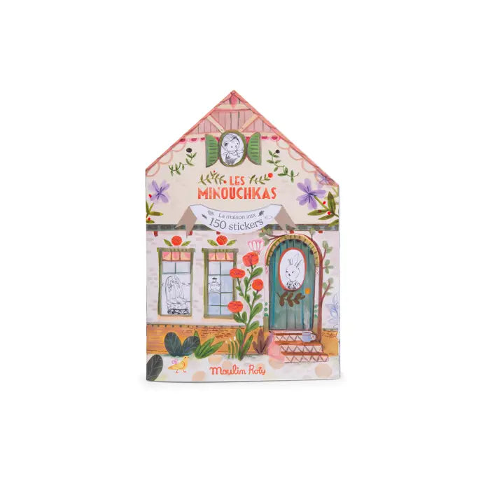 House Coloring Book with Stickers