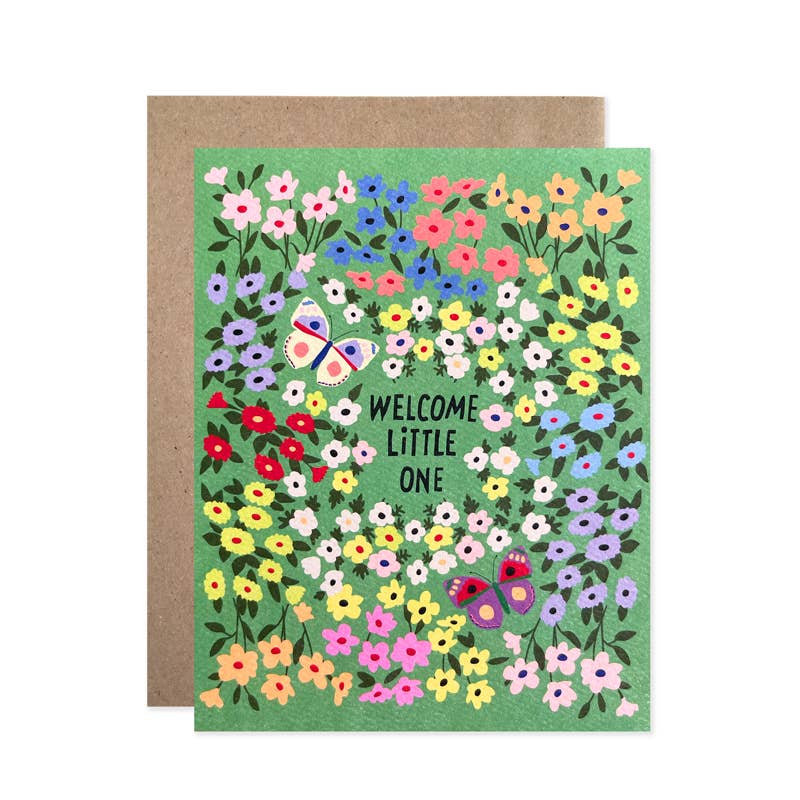 Baby / Welcome Little One Green Garden