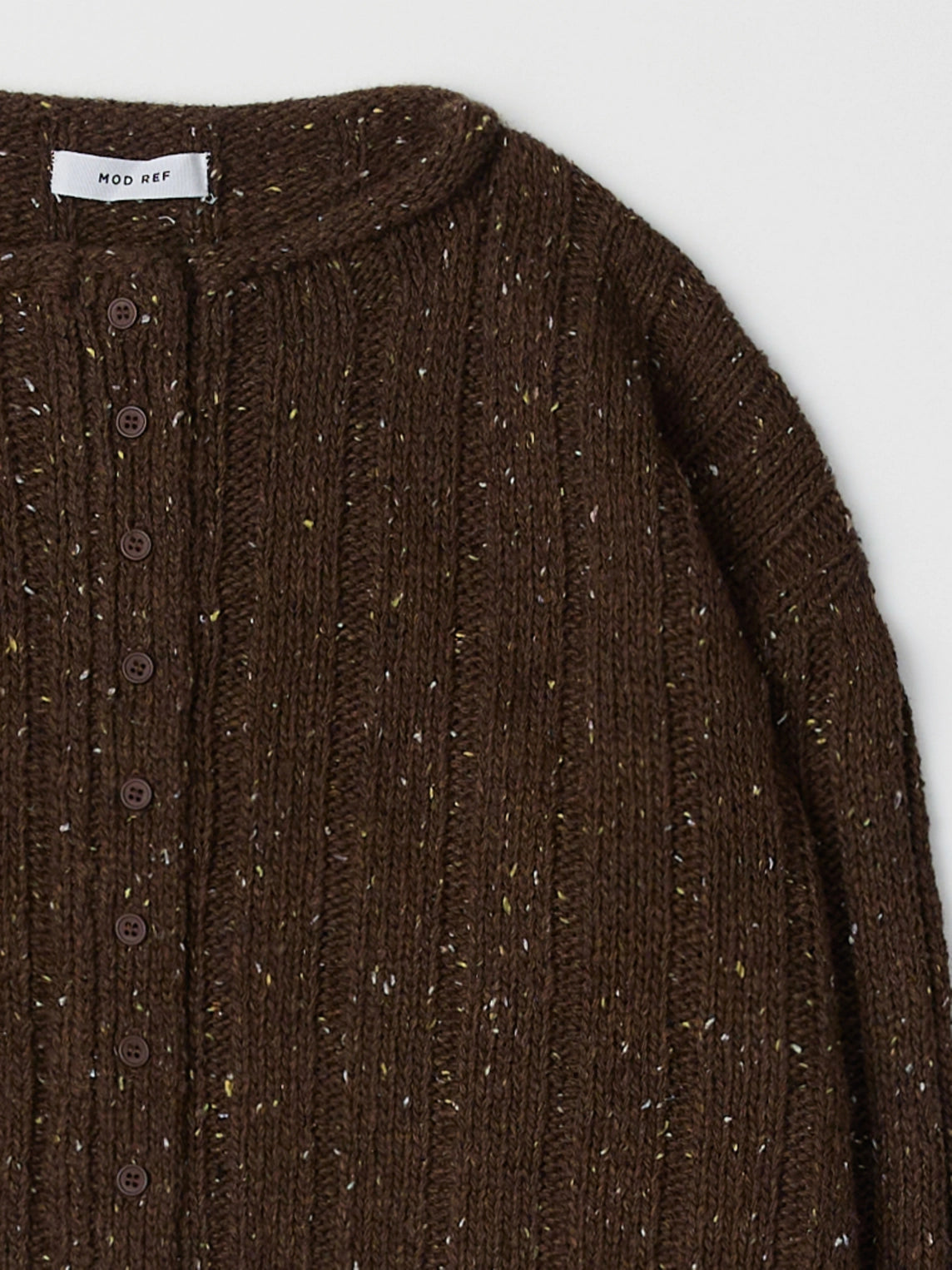 The Theodora Cardigan | Chunky Ribbed Cardigan - Brown