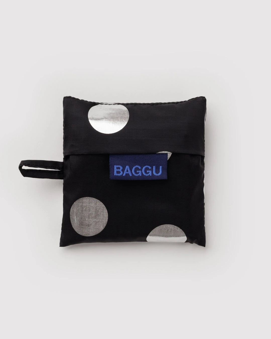 Silver Metallic Polka Dot Baby Baggu