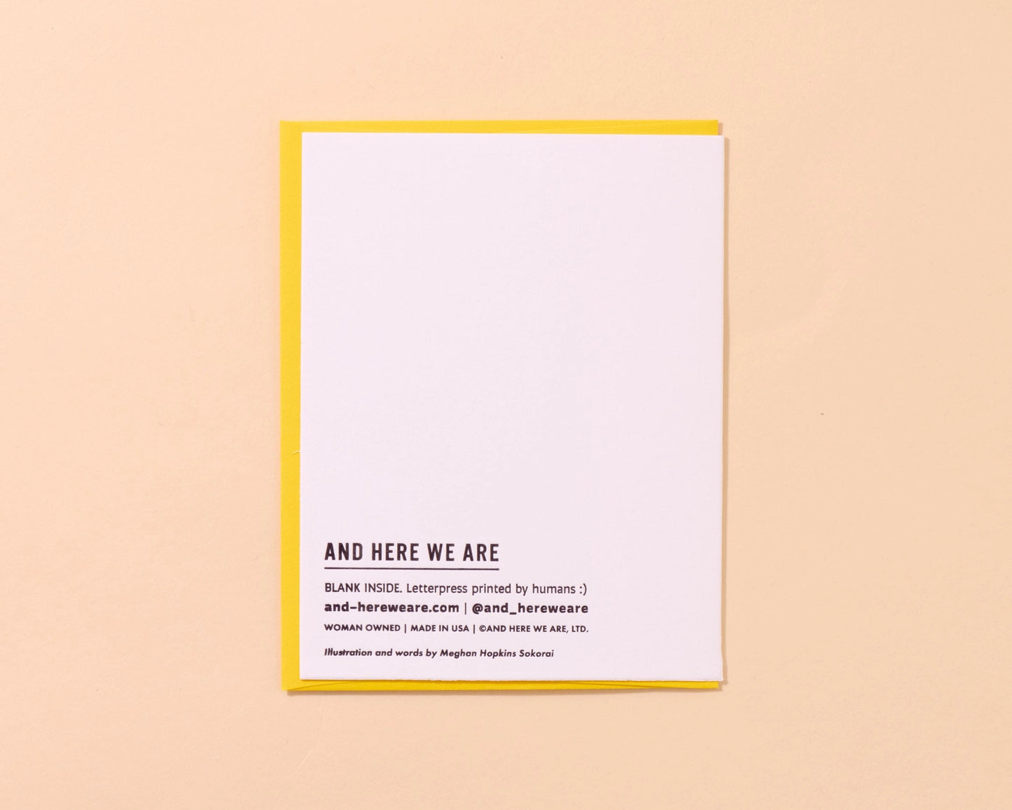 Colorful Letterpress Wedding Greeting Card—Happy Life Cake