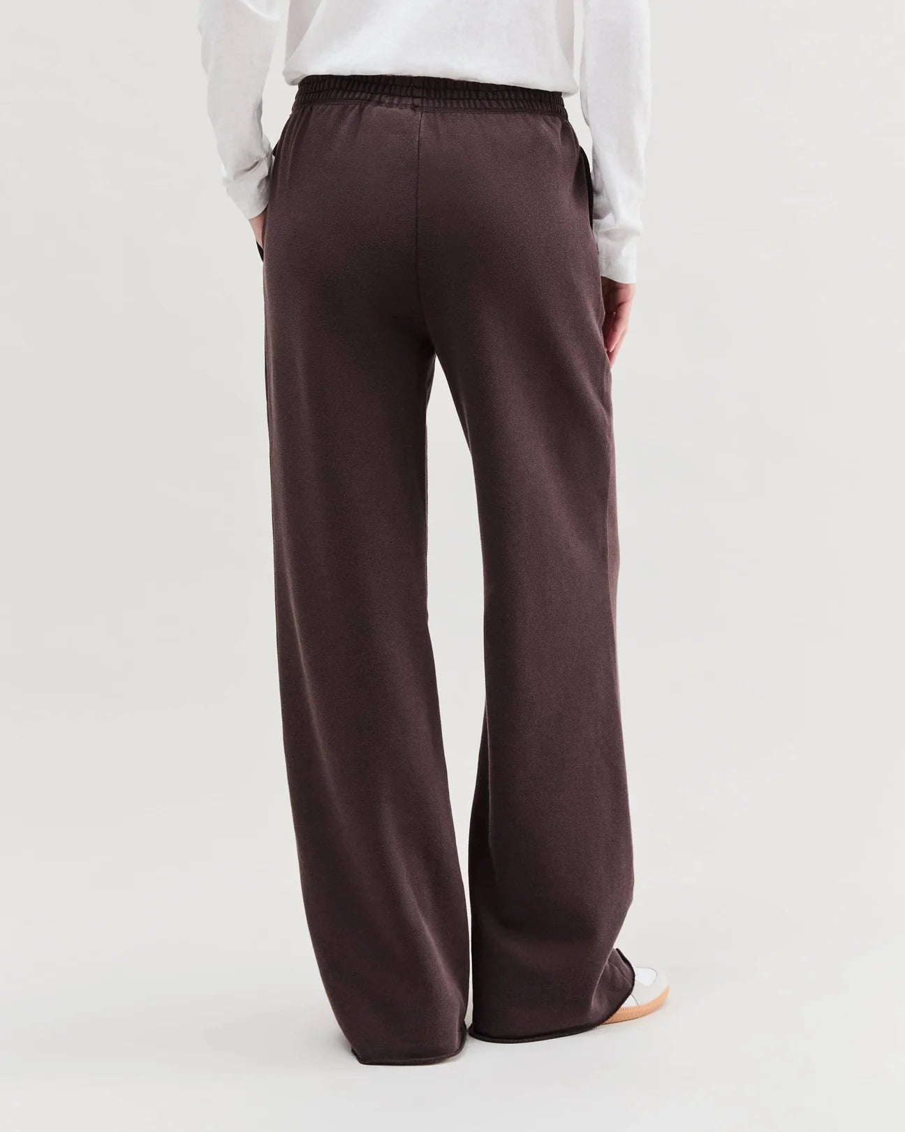 Women's Recycled Fleece Wide Leg Pant (Mineral Ganache)