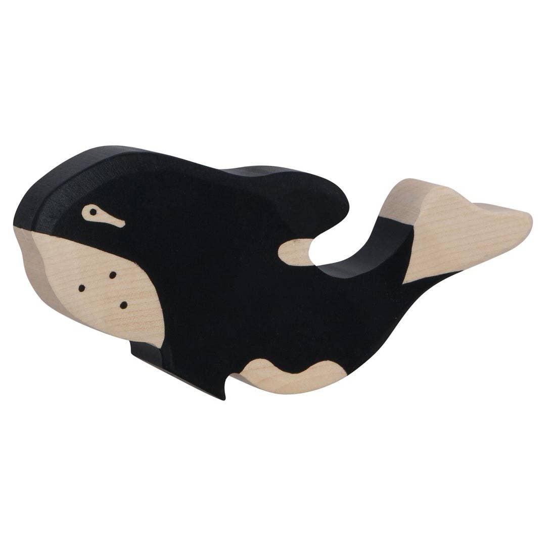 Wooden Orca whale