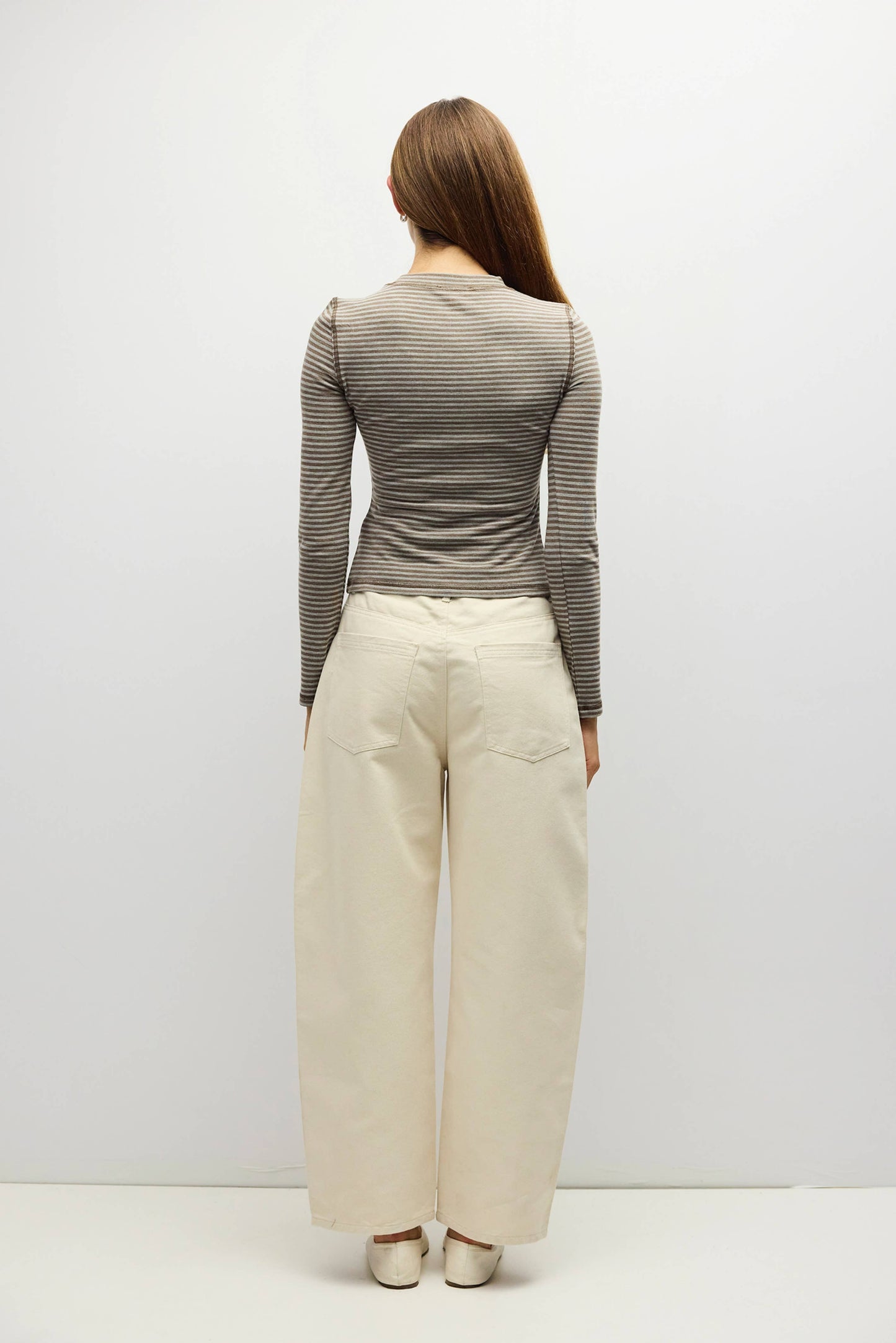 Brown Striped Perry Top