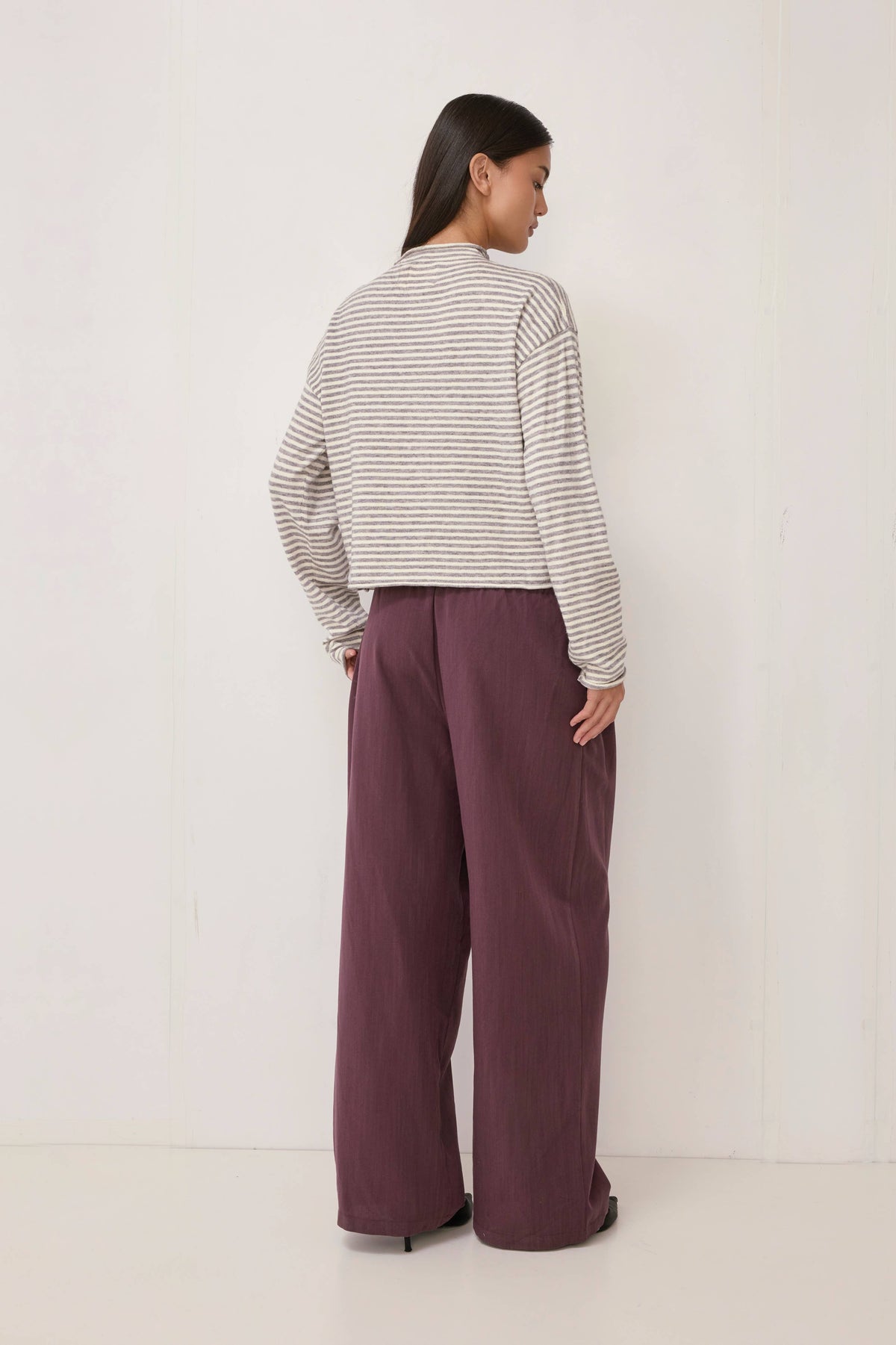 Heather Grey + Cream Elisa Cardigan