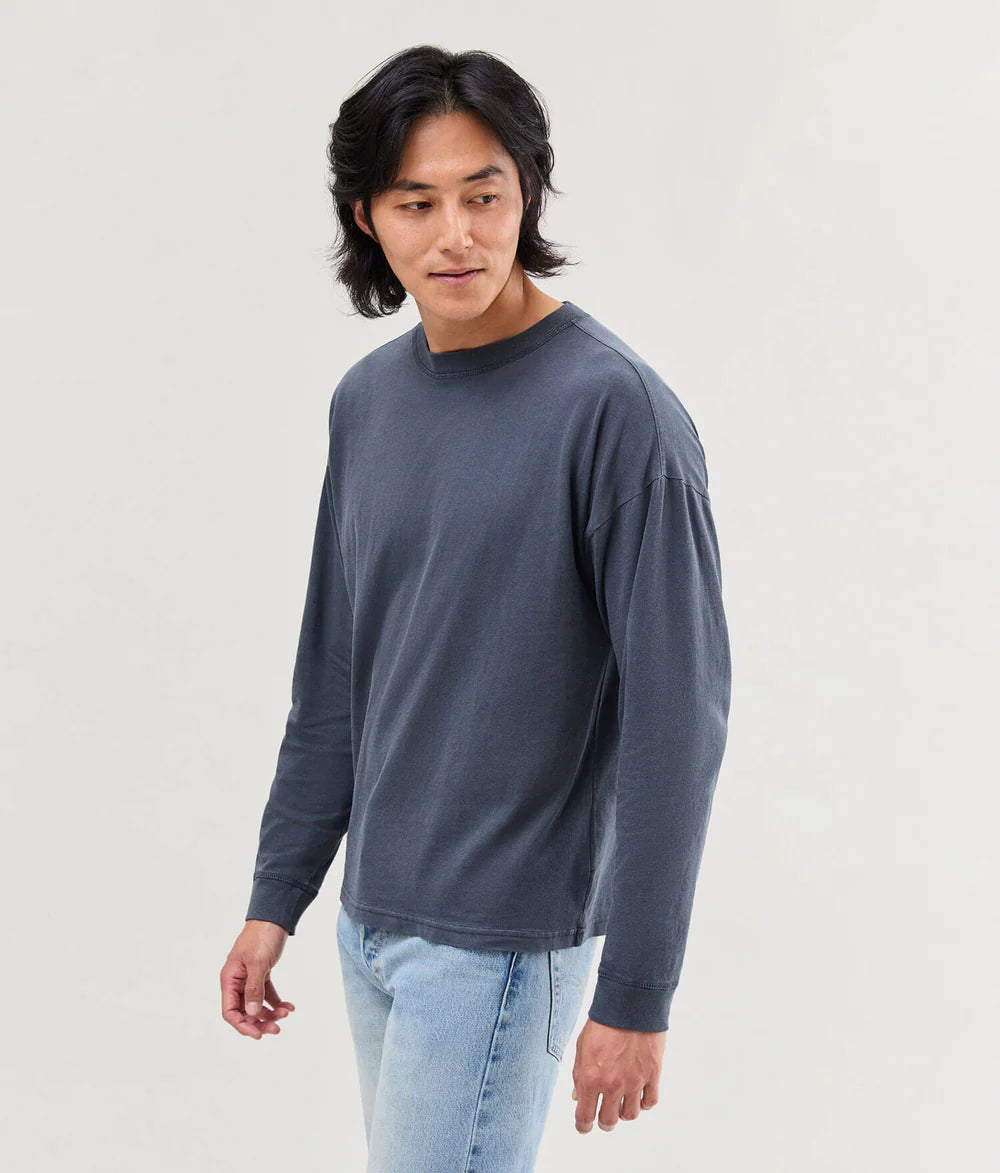 The Relaxed Long Sleeve Tee (Blue Steel)