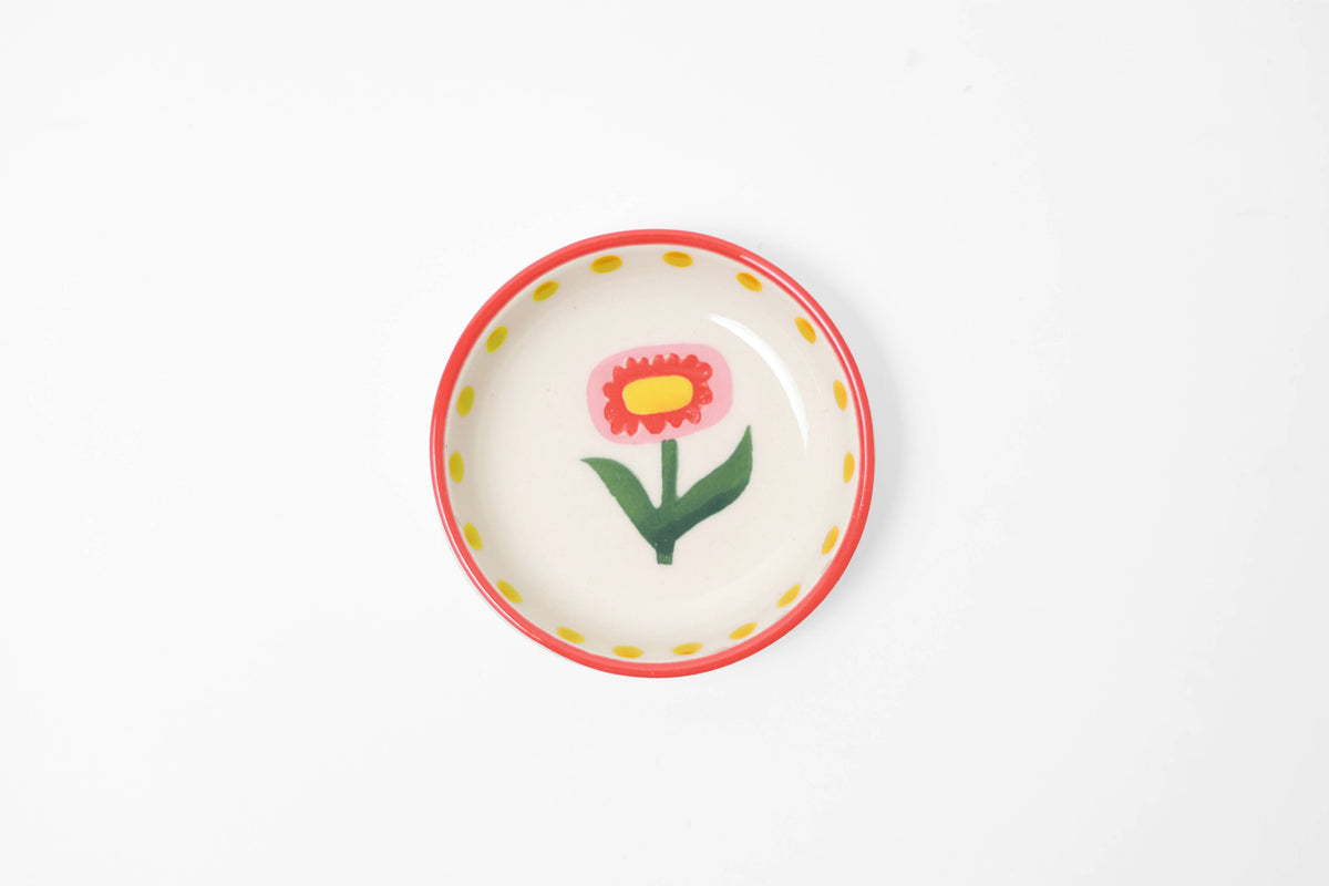 Small Sunflower Trinket Tray-Ceramic Tasting Bowl-Pinch bowl