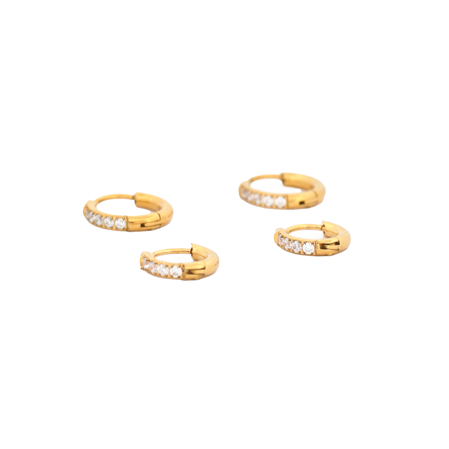 CZ Petite Hoops