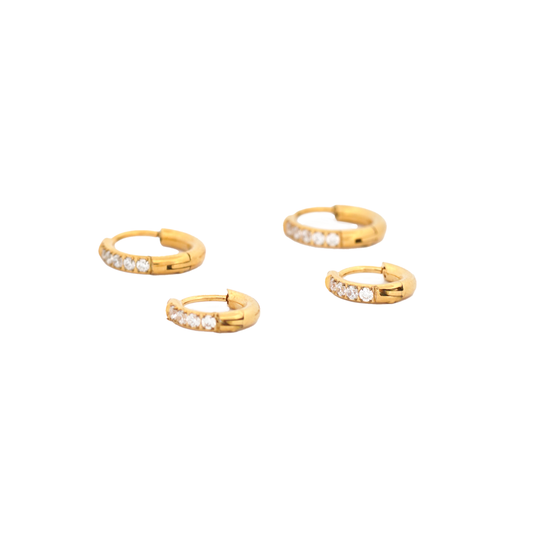 CZ Petite Hoops