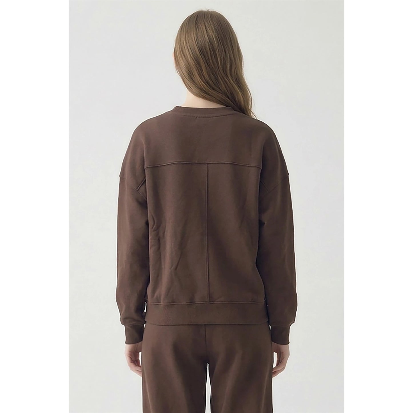 Chocolate 100% Cotton Oversized Everyday Sweatshirt