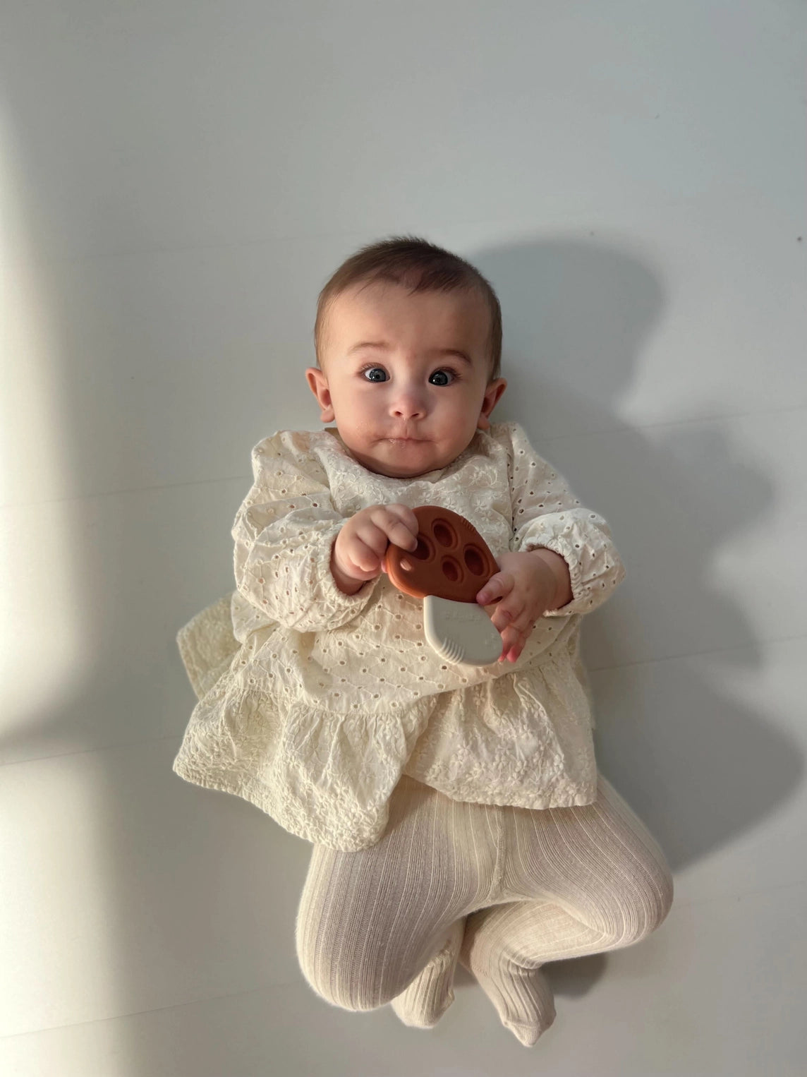 Mushroom Sensory Popper Toy + Teether