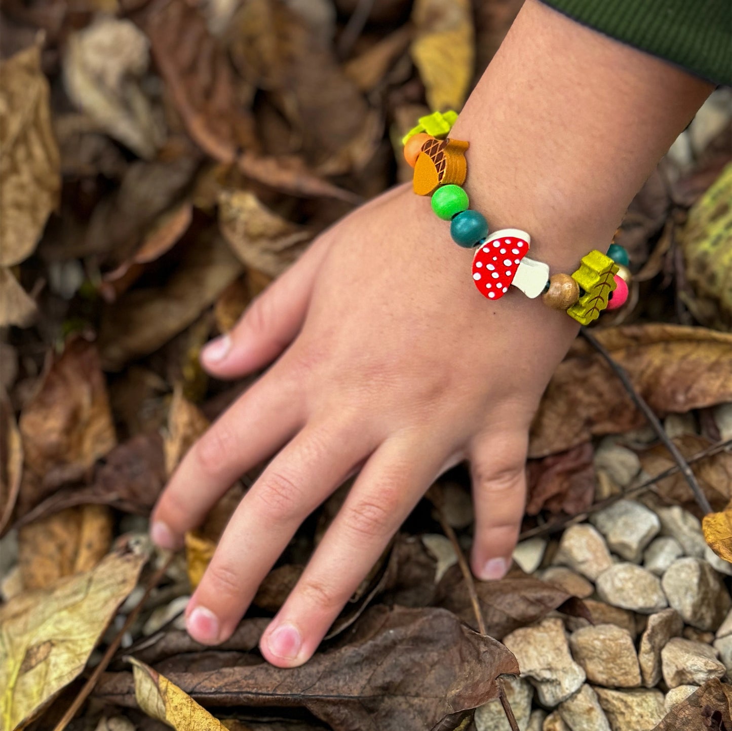 Mushroom Forest  Bracelet Bead Kit