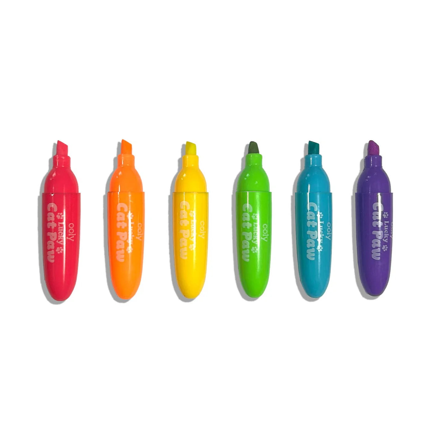 Lucky Cat Paw: Neon Highlighters - Berry Scent (Set of 6)