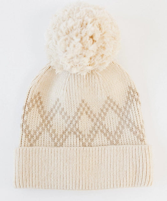 Elio Pom Beanie (Cream)