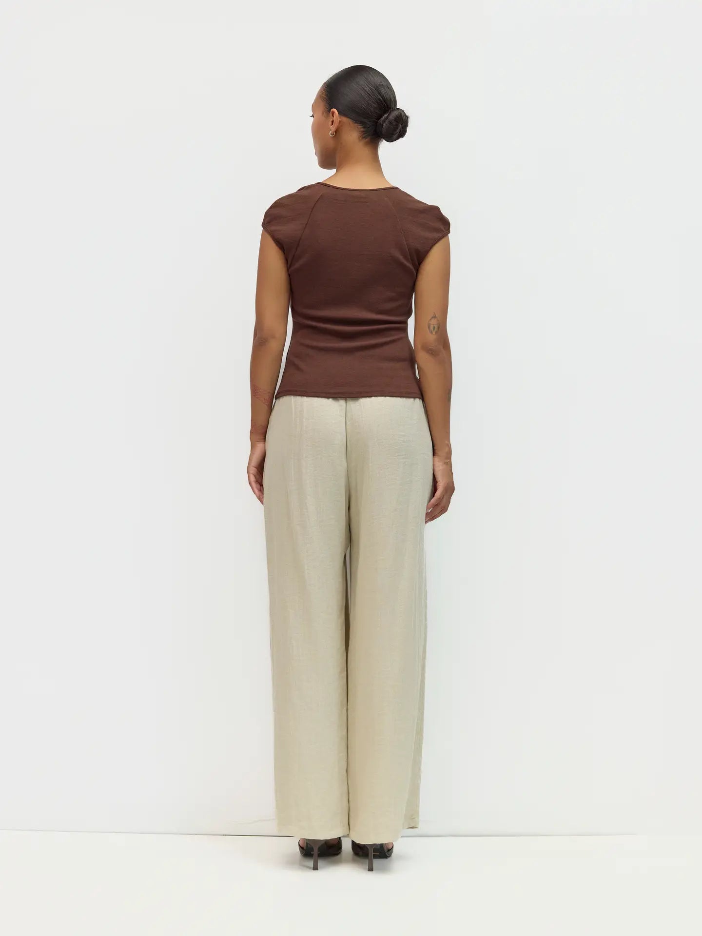 Brown Tie Suni Top