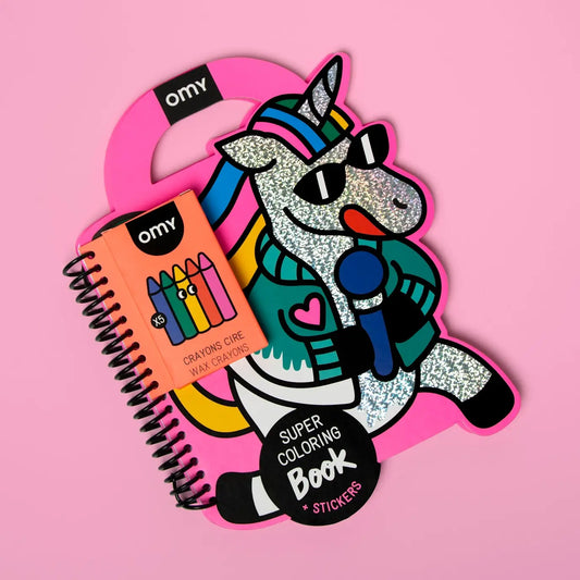 Unicorn Super Coloring & Sticker Book