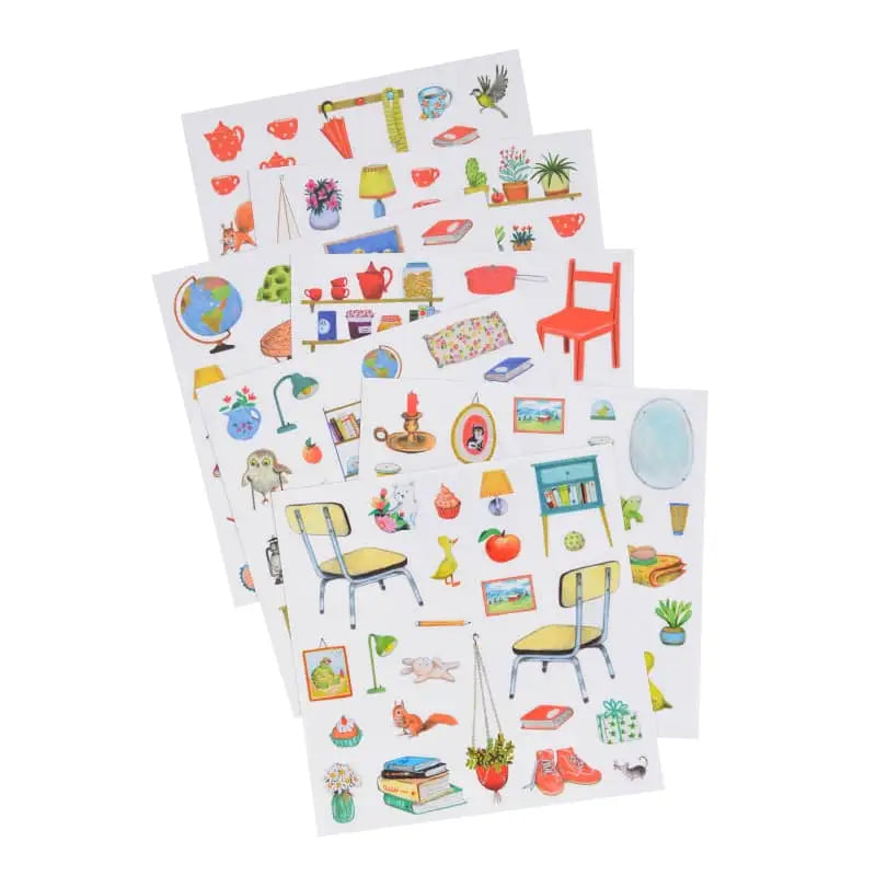 Tree House Coloring Book with Stickers