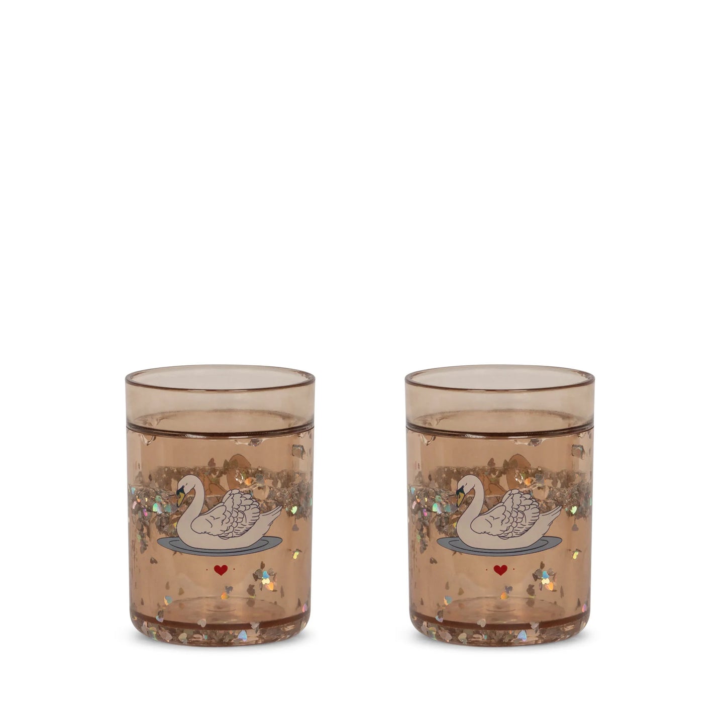 Glitter Cups, 2 Pack - Swan