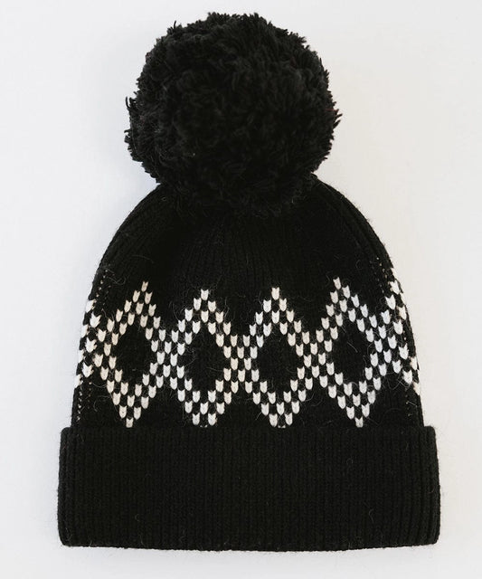 Elio Pom Beanie (Black)
