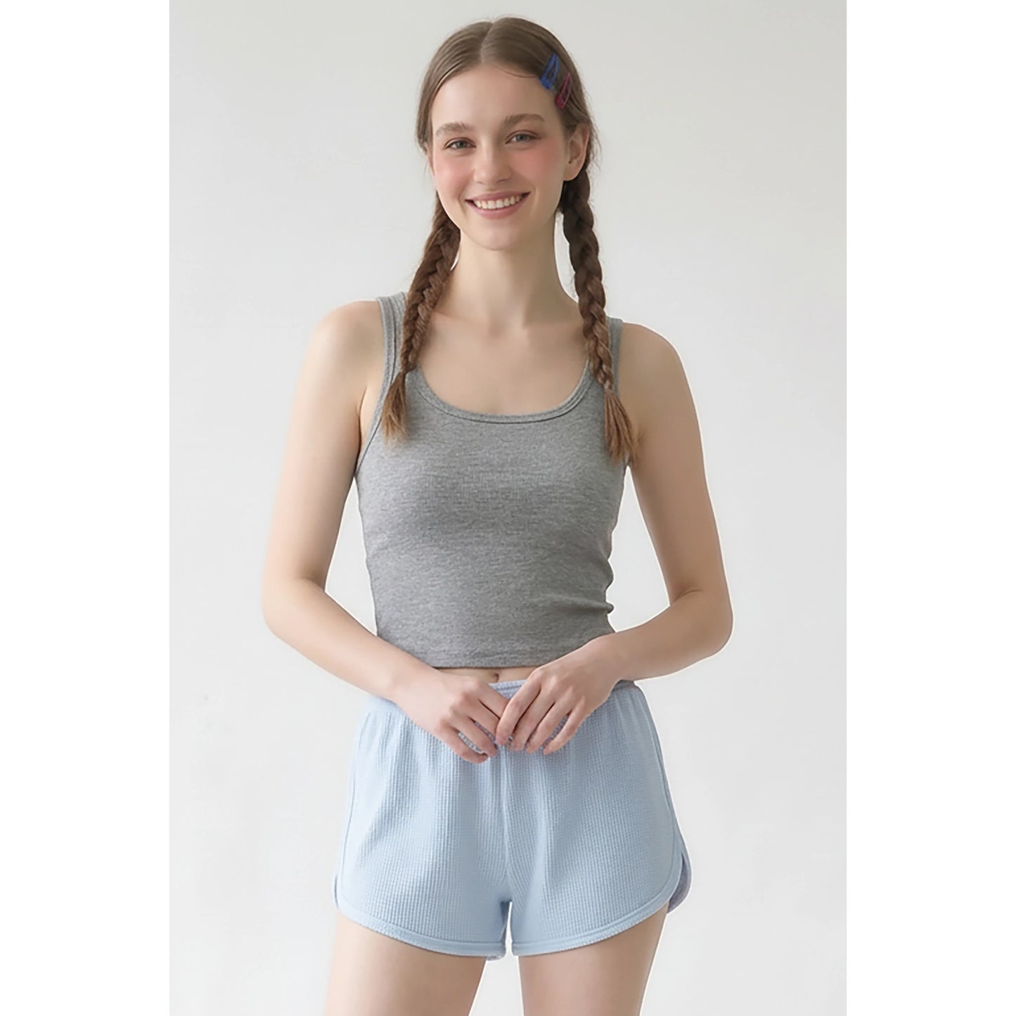 Heather Grey Square Neck Tank