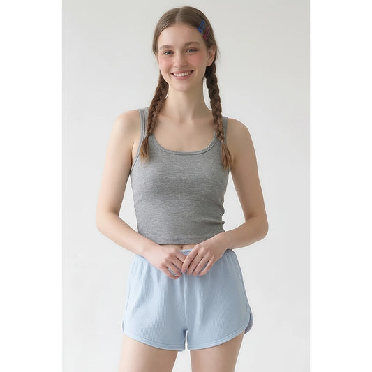 Heather Grey Square Neck Tank