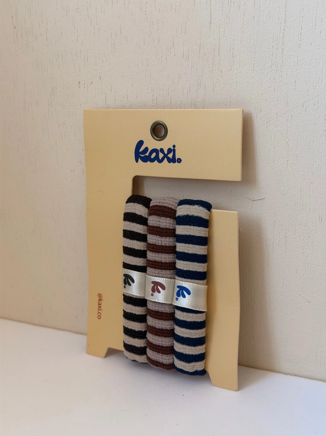 Striped Hair Tie Pack of Three