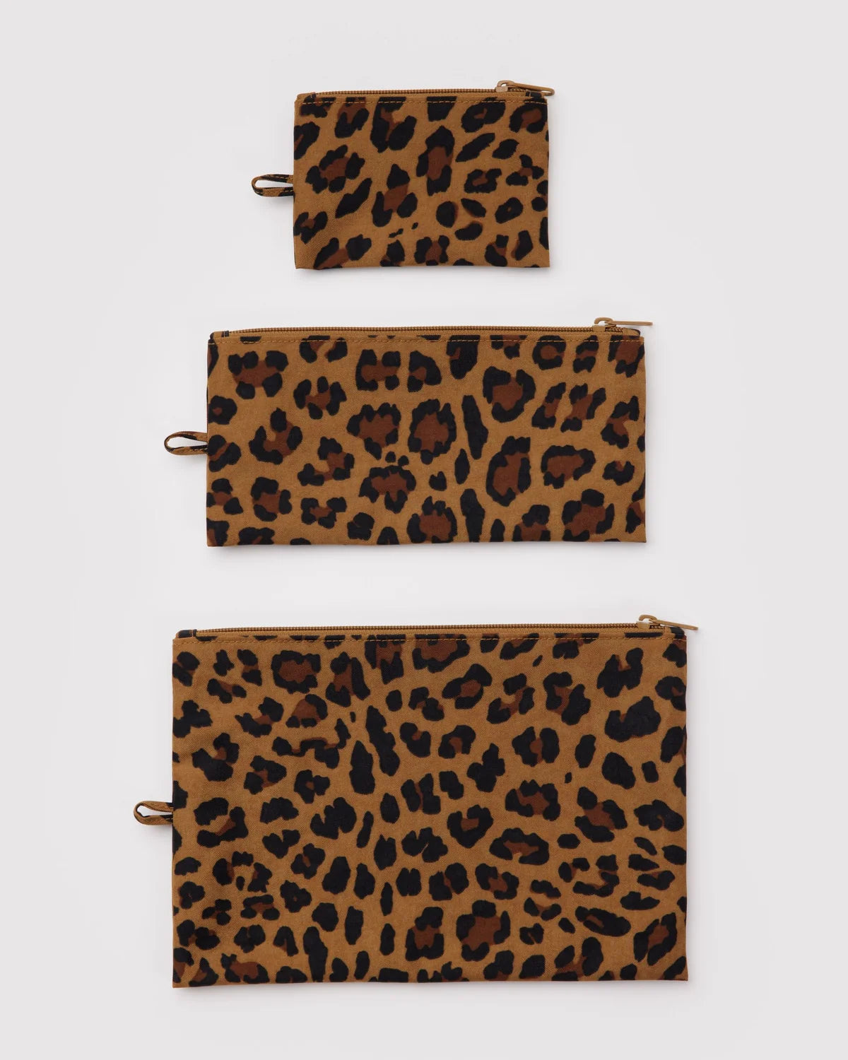 Leopard Flat Pouch Set