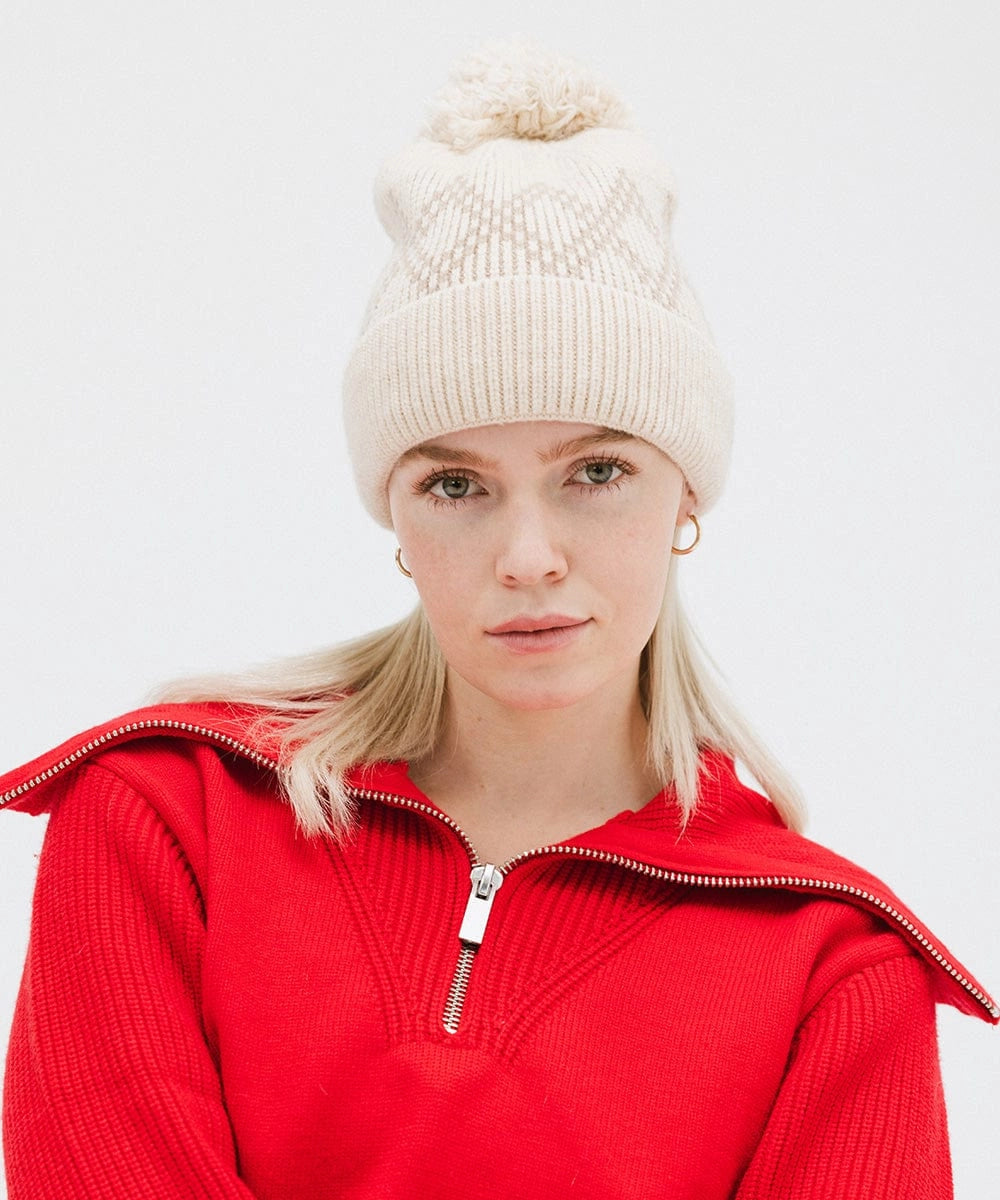 Elio Pom Beanie (Cream)
