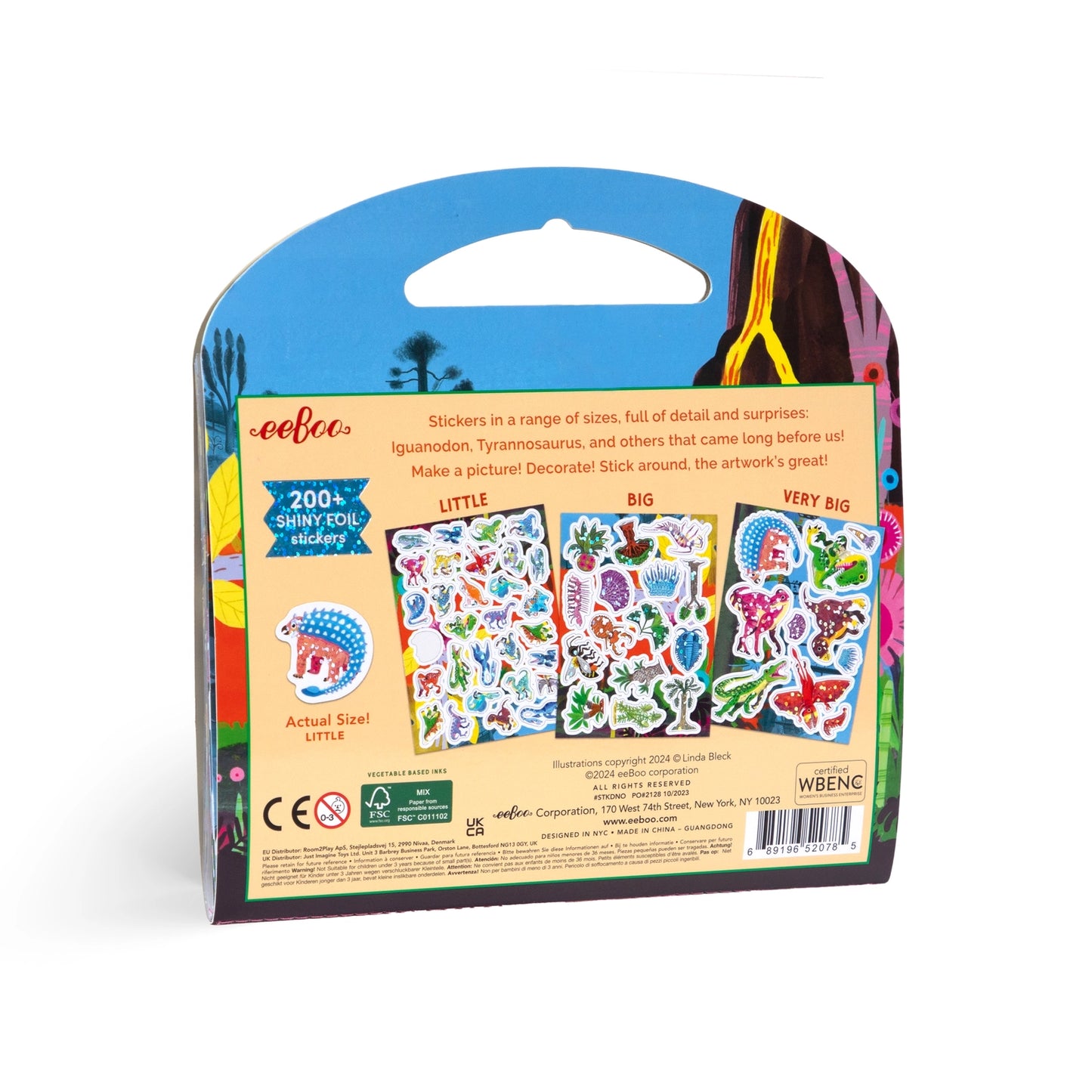Dinosaurs Shiny Stickers