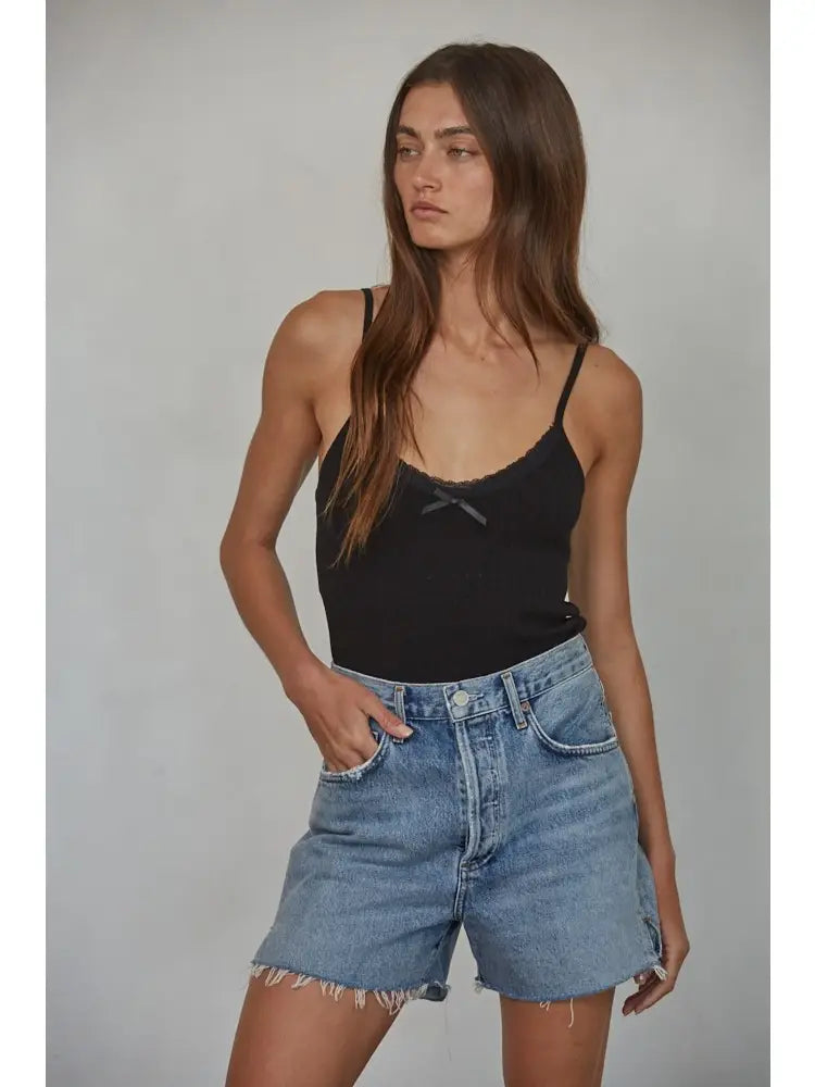 Sweet Pea Cami Top (Black)